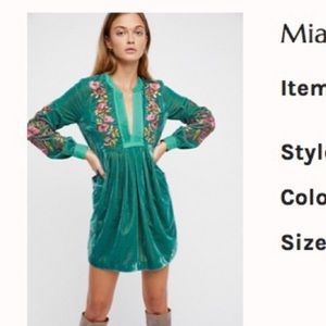 Free People Mia Embroidered Dress